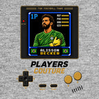 Alisson Becker 1P 8-Bit hoodie retro gaming design by Players Couture