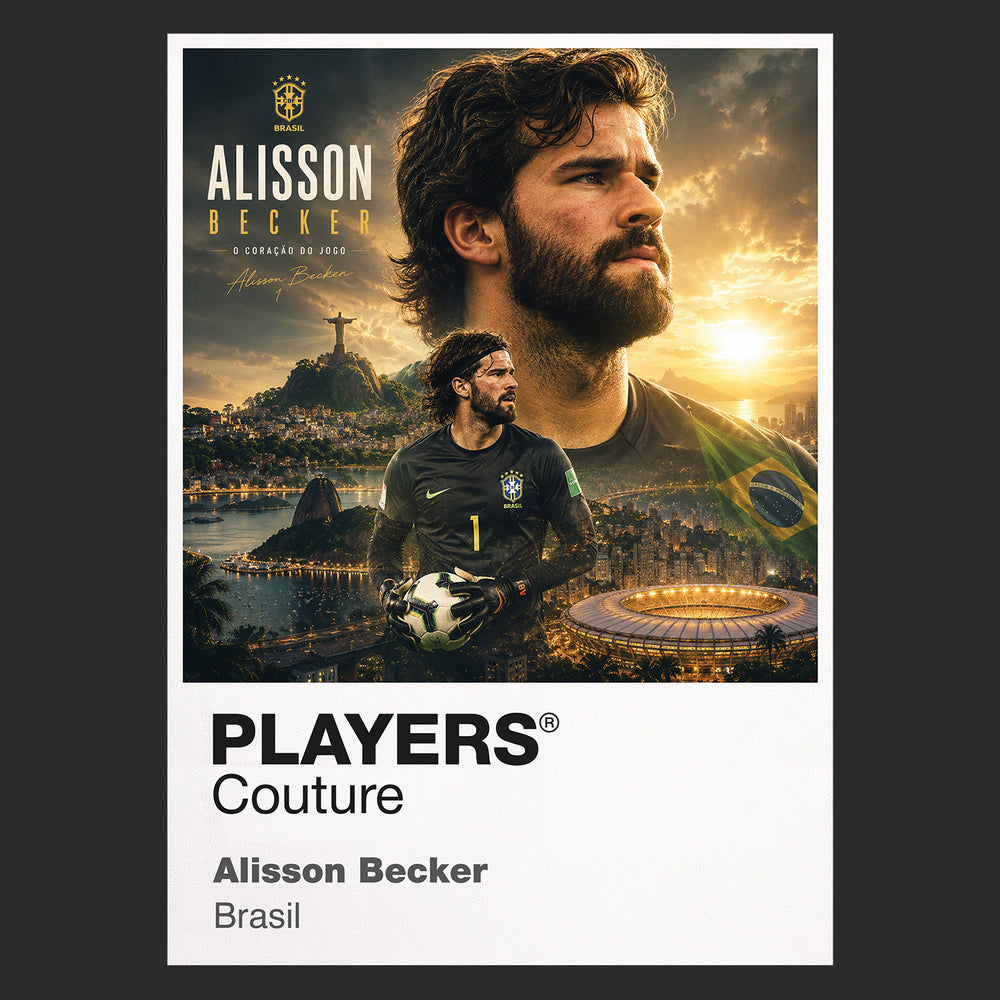 Alisson Becker Brazil Atlas Frame artwork by Players Couture