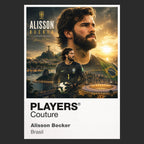 Alisson Becker Brazil Atlas Frame artwork by Players Couture