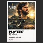 Alisson Becker Brazil Atlas Frame artwork by Players Couture
