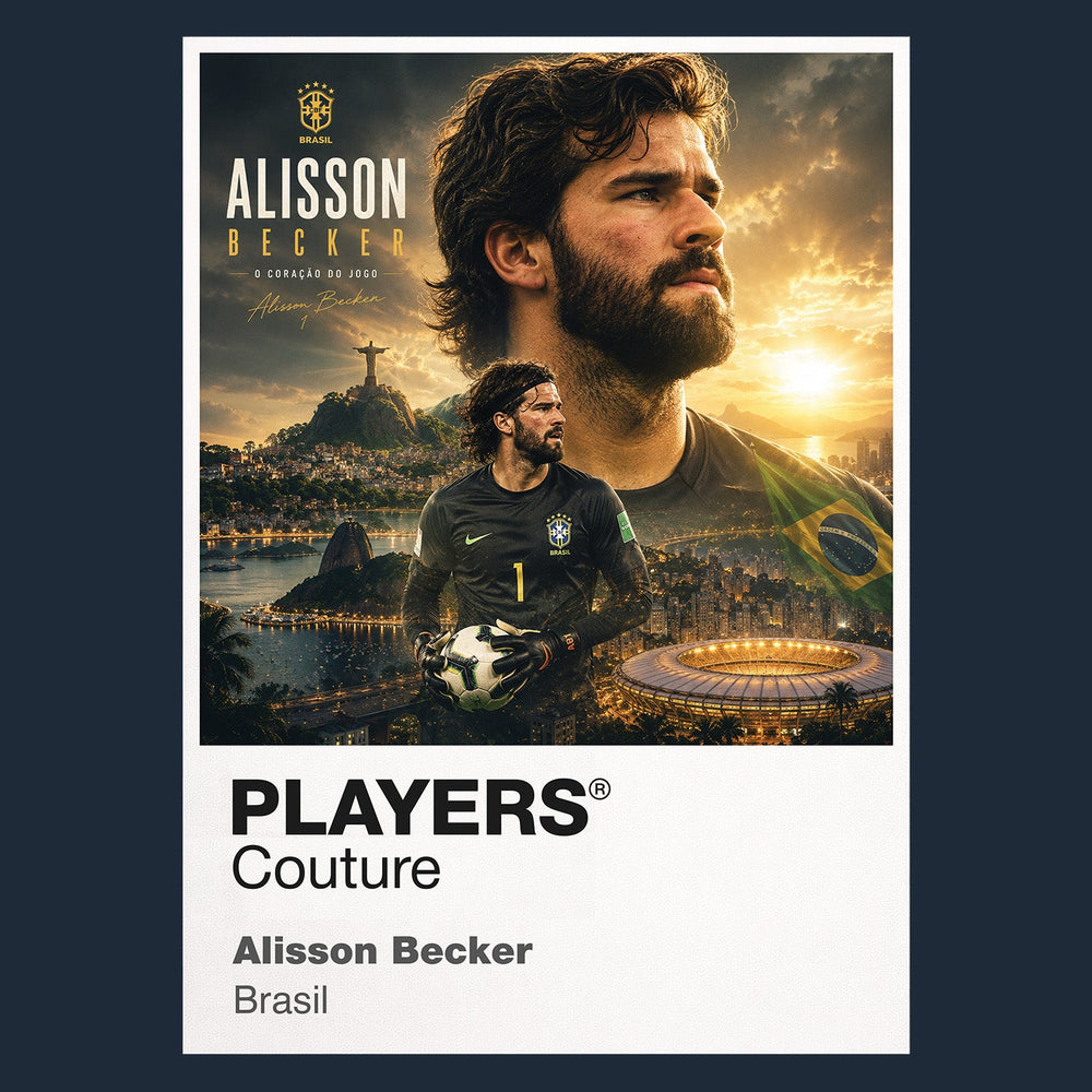 Alisson Becker Brazil Atlas Frame artwork by Players Couture