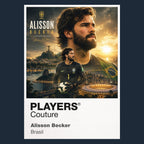 Alisson Becker Brazil Atlas Frame artwork by Players Couture