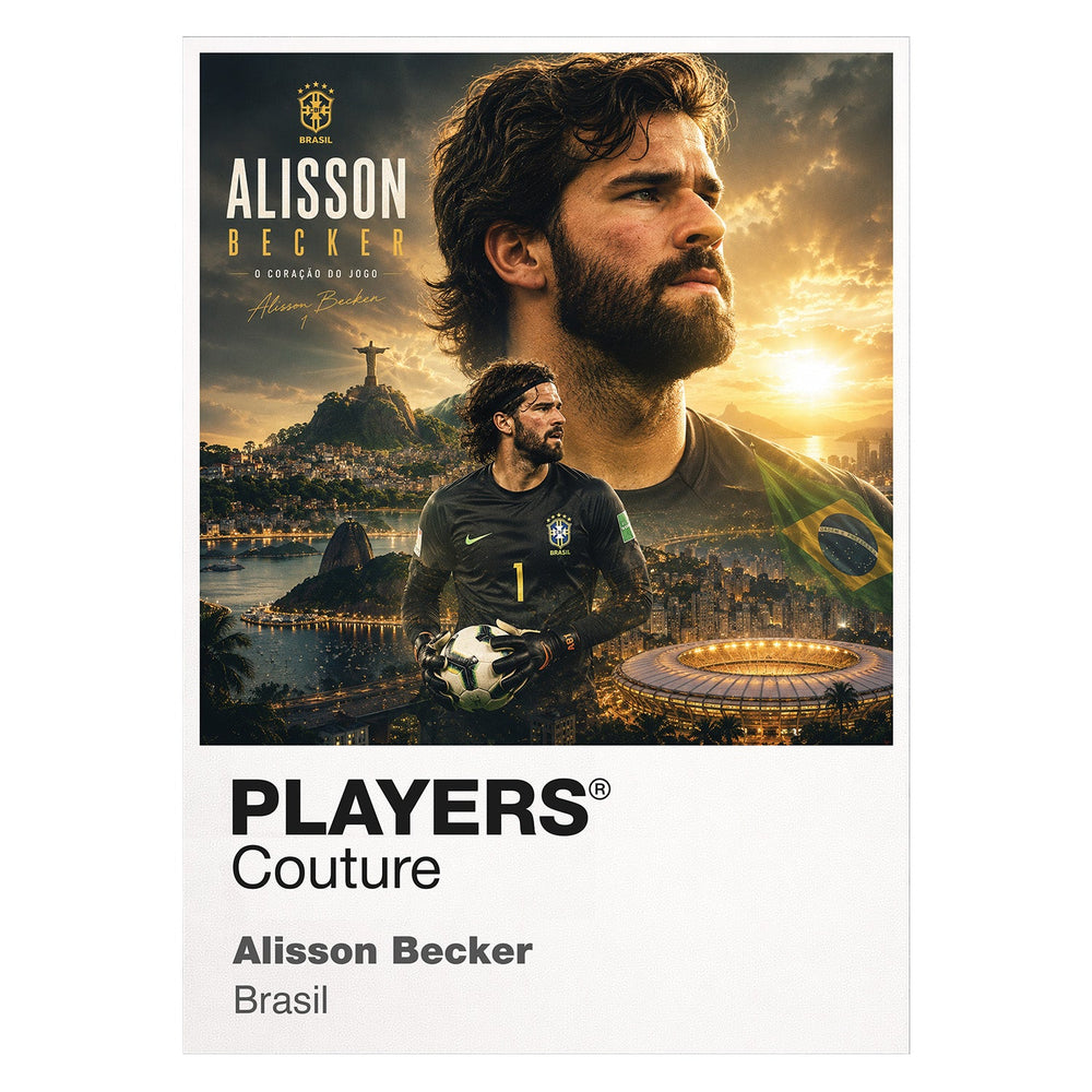 Alisson Becker Brazil Atlas Frame artwork by Players Couture