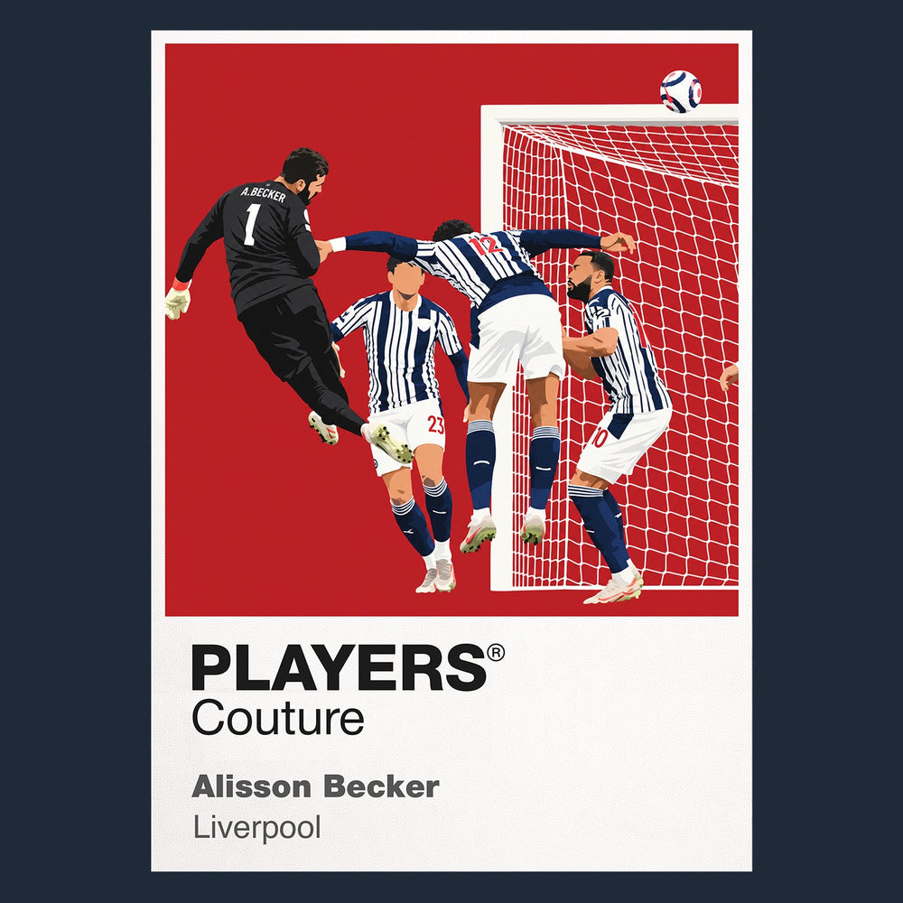 Alisson Becker Liverpool Icon Frame artwork in navy