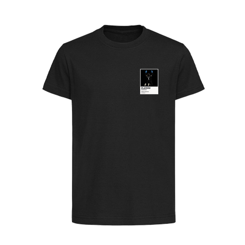 Alisson Becker Liverpool Icon Frame Kids T-Shirt — Black