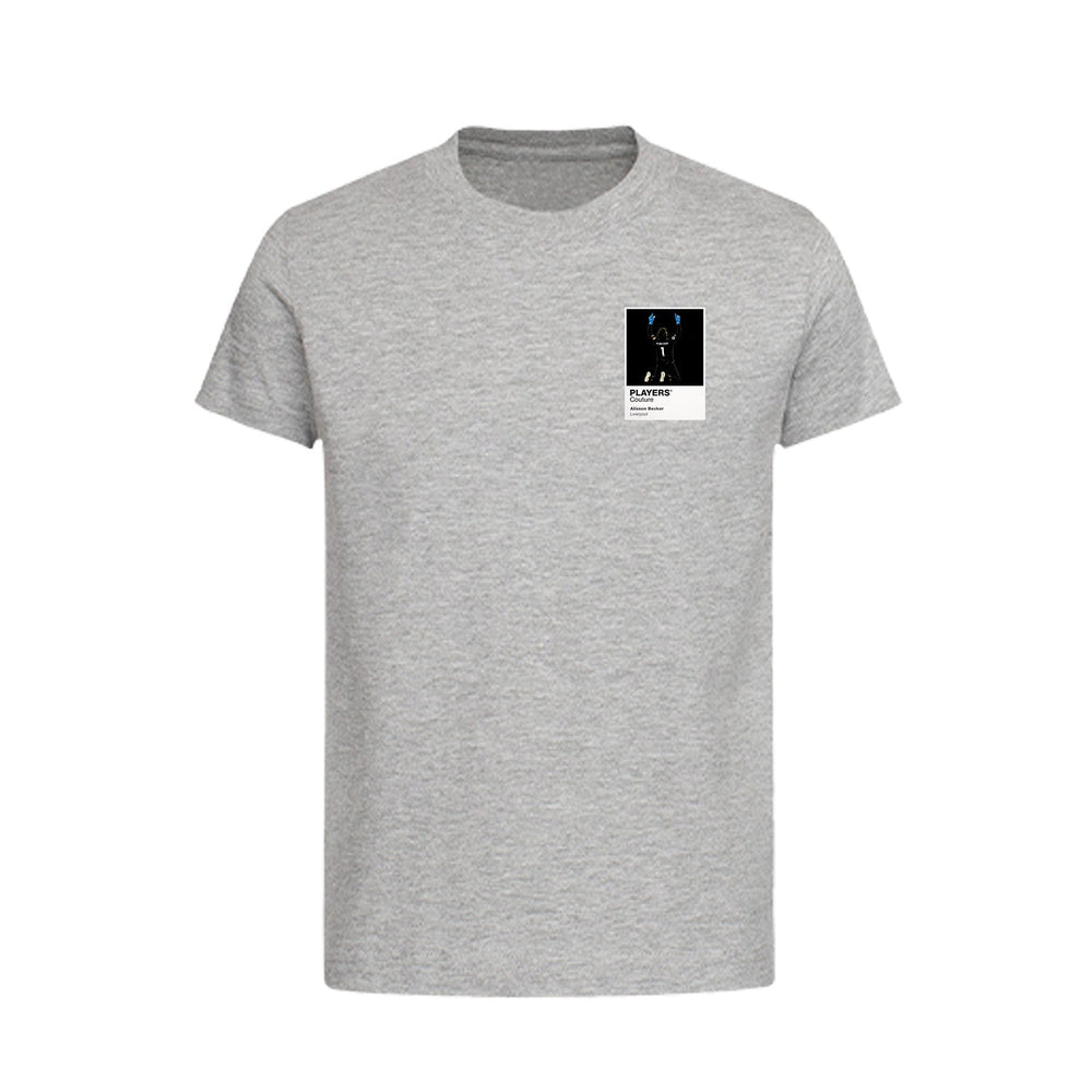 Alisson Becker Liverpool Icon Frame Kids T-Shirt — Gray