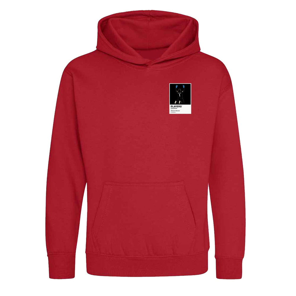Alisson Becker Liverpool Icon Frame Kids Hoodie — Red