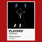Alisson Becker Liverpool Icon Frame — Pantone-style player illustration art card