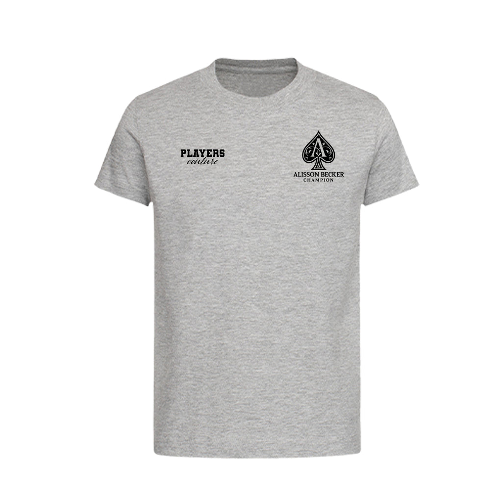 Alisson Becker Logo Players Couture Kids T-Shirt Gray
