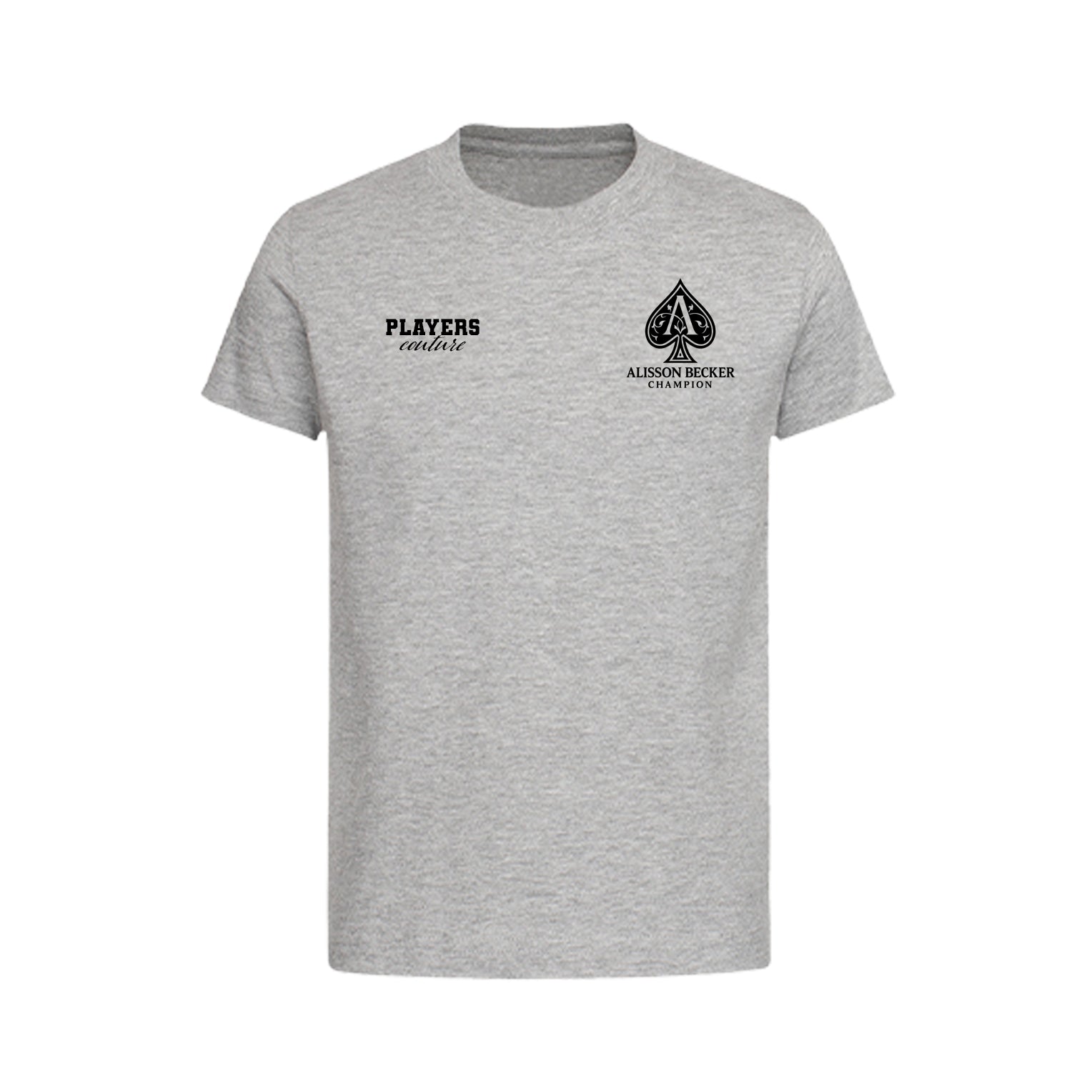 Alisson Becker Logo Players Couture Kids T-Shirt Gray
