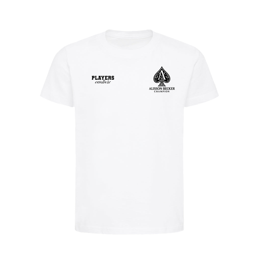 Alisson Becker Logo Players Couture Kids T-Shirt White