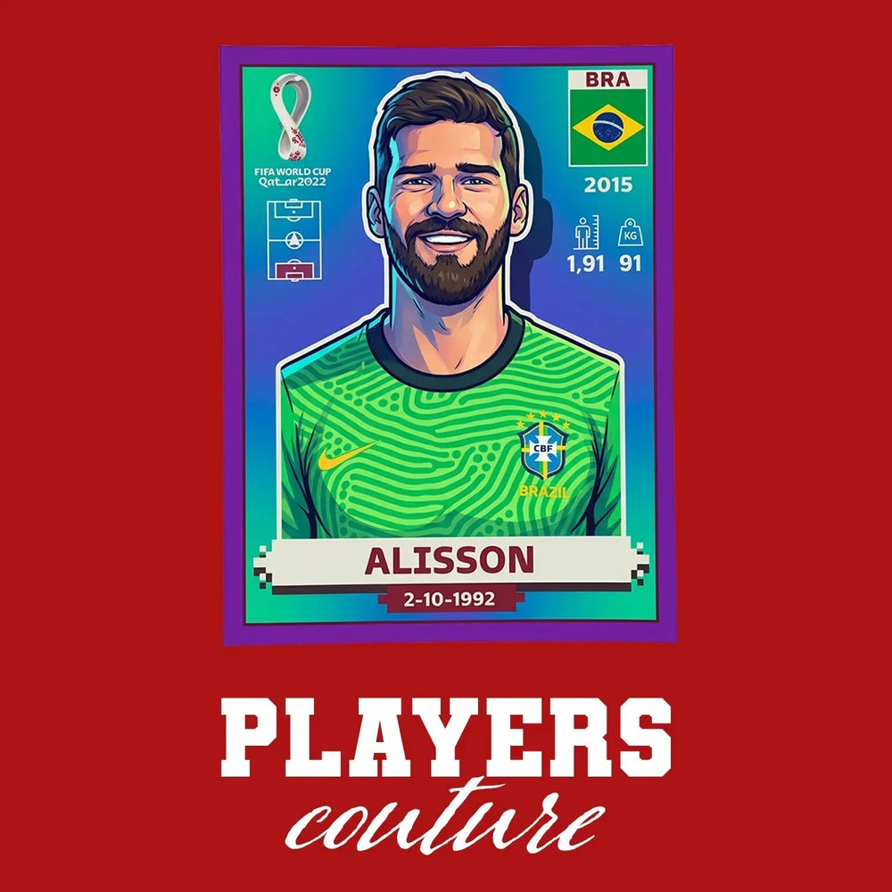 Alisson Becker World Cup Sticker Kids Hoodie – alisson becker red Players Couture design