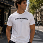 Alistair Overeem Men's T-Shirt — lifestyle photo, White t-shirt
