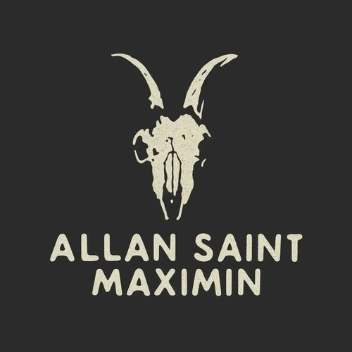 Allan Saint Maximin Logo Men's Hoodie – black close-up detail shot of the Allan Saint Maximin Players Couture logo design