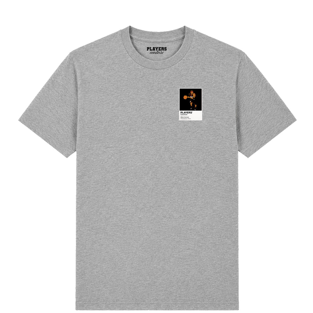 Allen Iverson 76ers Basketball Icon Frame Men's T-Shirt - Gray