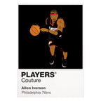 Allen Iverson 76ers Basketball Icon Frame - Icon Design