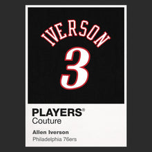 Allen Iverson 3 Black Jersey Frame Players Couture Men's Hoodie
