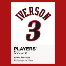 Allen Iverson 3 White Jersey Frame Players Couture Men's Hoodie
