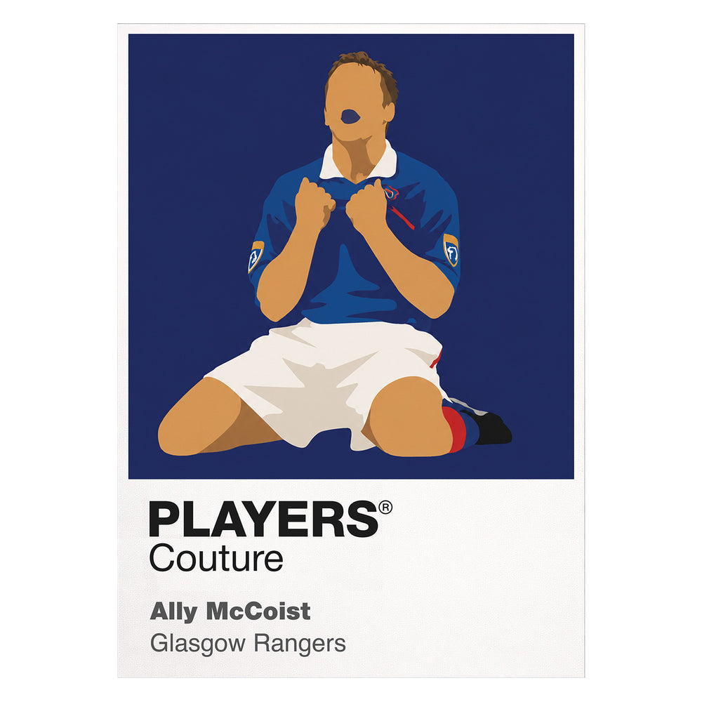 Ally McCoist Glasgow Rangers Icon Frame — White