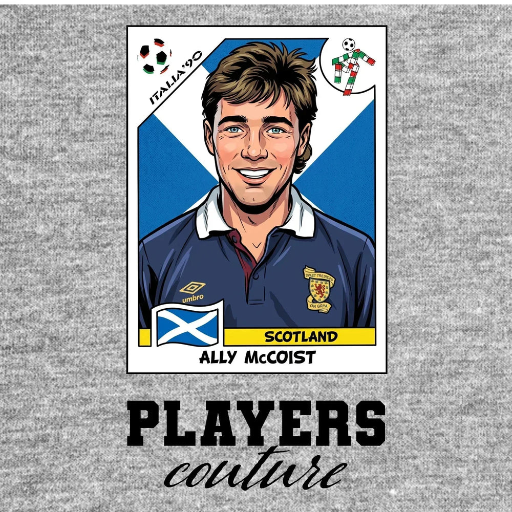 Ally McCoist World Cup Sticker Kids T-Shirt – ally mccoist grey Players Couture design