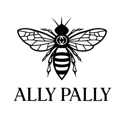 Ally Pally Logo Men's T-Shirt – white close-up detail shot of the Ally Pally Players Couture logo design