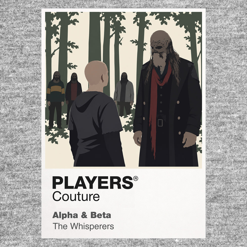 Alpha And Beta The Walking Dead TV Icon Frame Men's T-Shirt