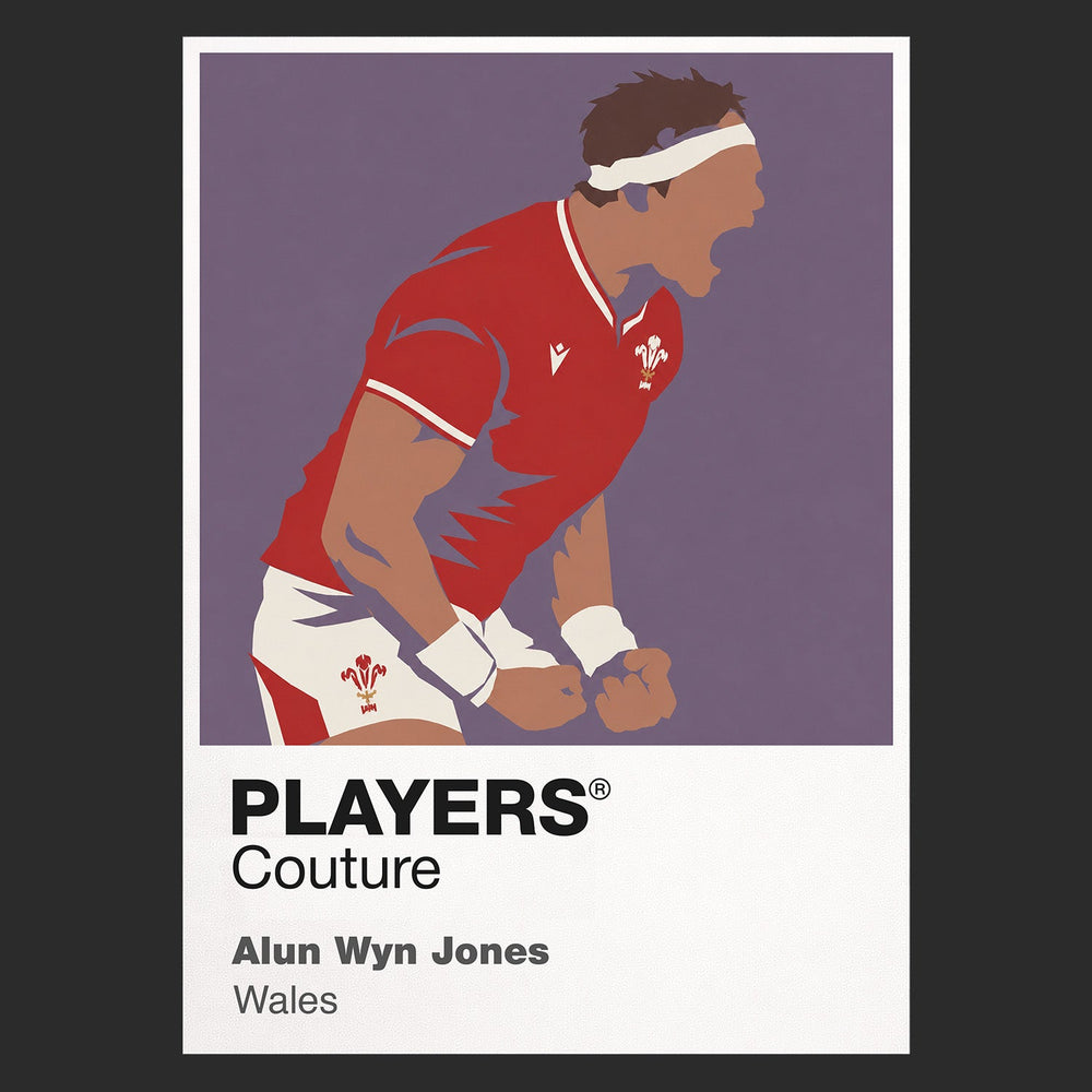 Alun Wyn Jones Rugby Union Icon Frame Men's Hoodie – image 9