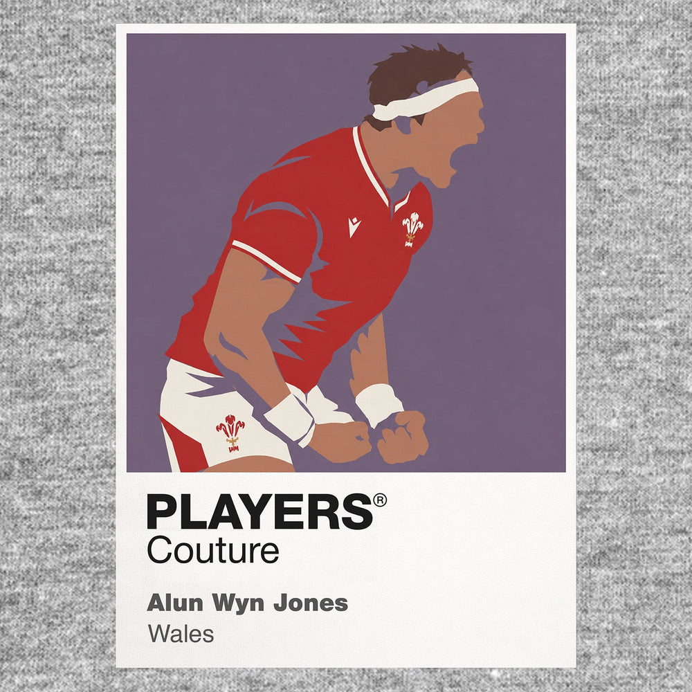 Alun Wyn Jones Rugby Union Icon Frame Men's T-Shirt – image 7