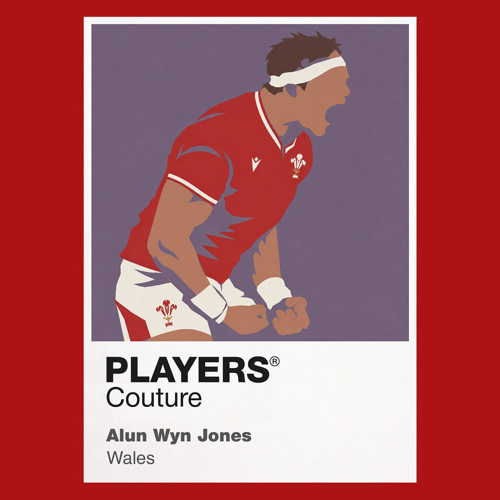 Alun Wyn Jones Rugby Union Icon Frame Men's Hoodie – image 7