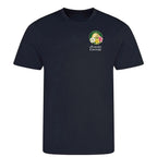 Amen Corner Augusta Golf Ball Marker t-shirt – navy men's t-shirt with white Amen Corner Augusta Golf Ball Marker letters