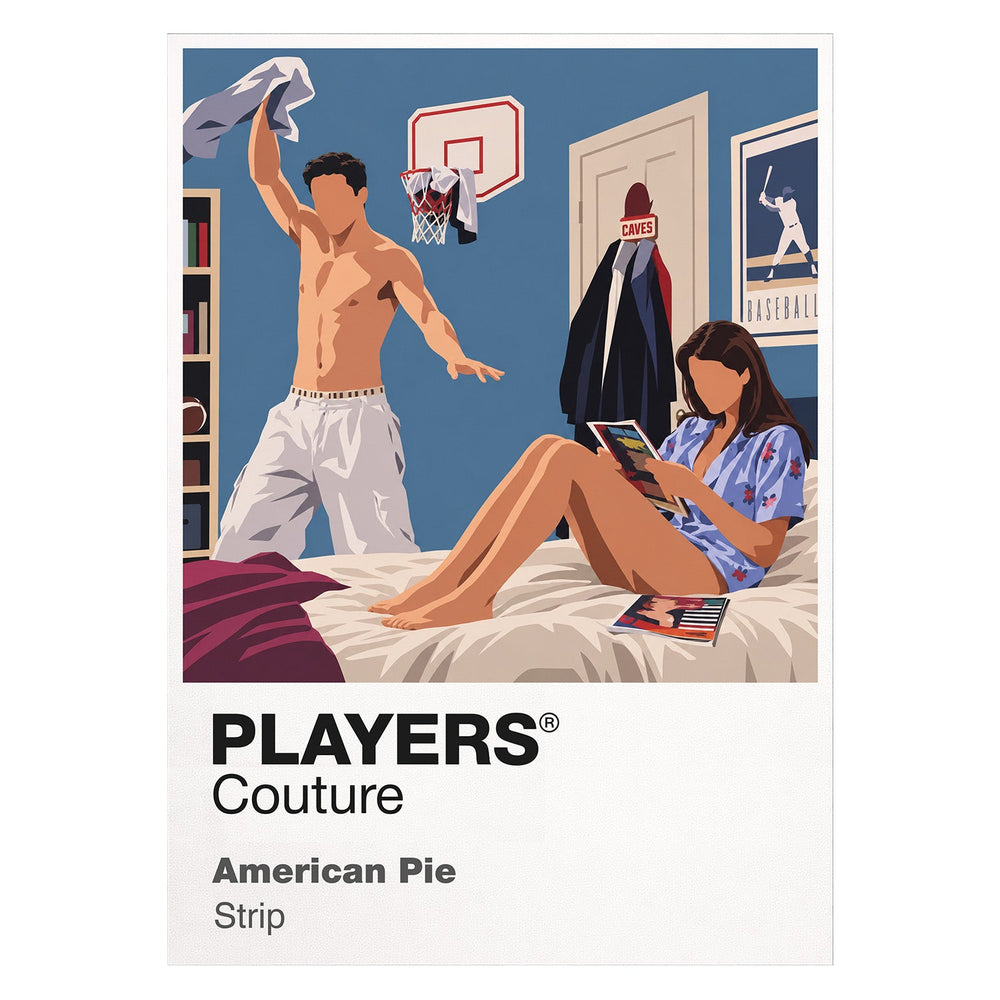 American Pie the East Great Falls friends, awkward promises and late-1990s coming-of-age comedy Icon Frame artwork on white