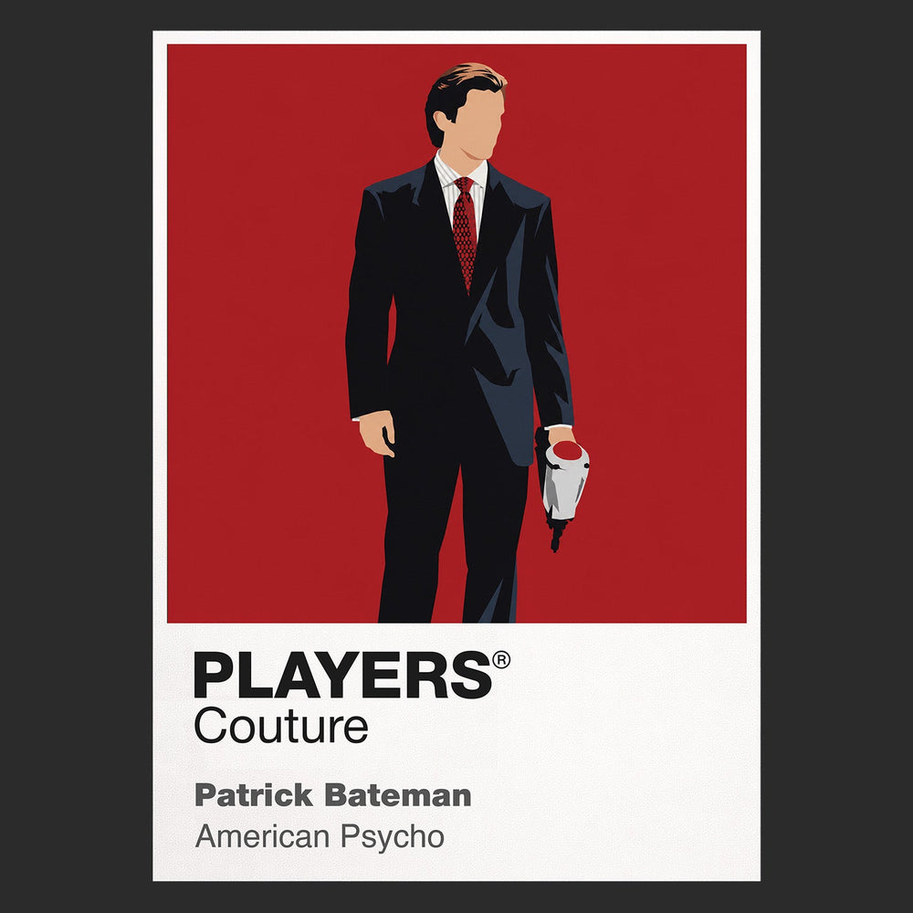 American Psycho Patrick Bateman's immaculate Wall Street surface and the horror concealed beneath it Icon Frame artwork in black