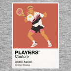 Andre Agassi Tennis Icon Frame Men's Hoodie