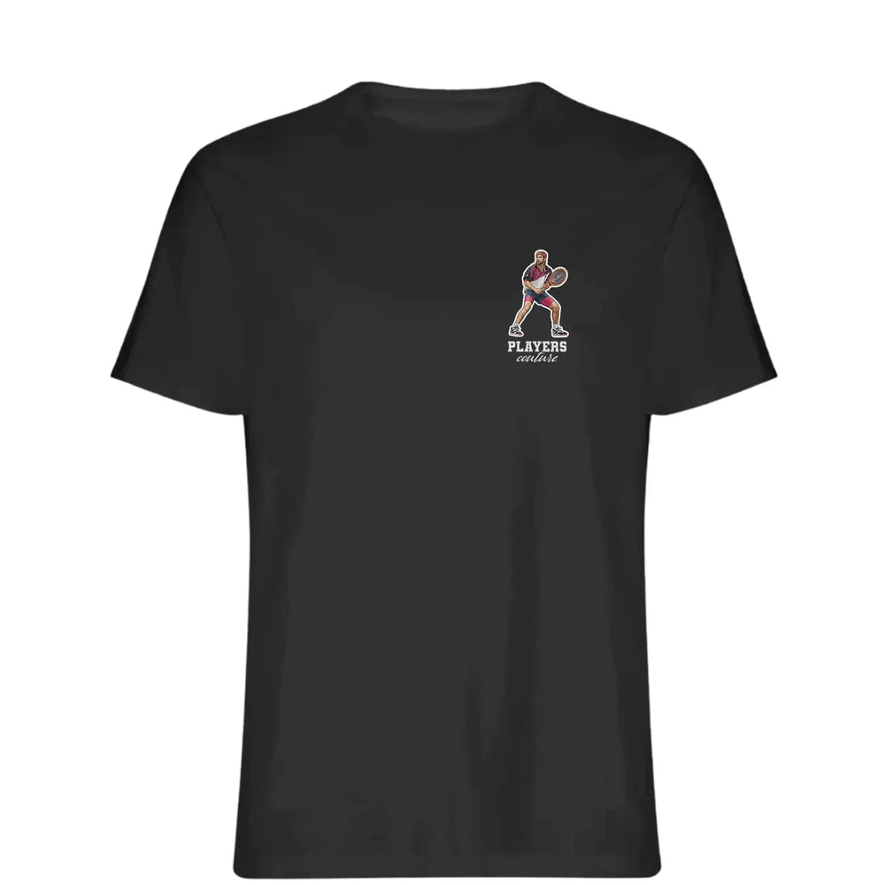 Andre Agassi t-shirt – white men's t-shirt featuring the Andre Agassi Players Couture logo