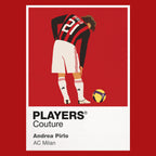 Andrea Pirlo AC Milan Icon Frame — Red