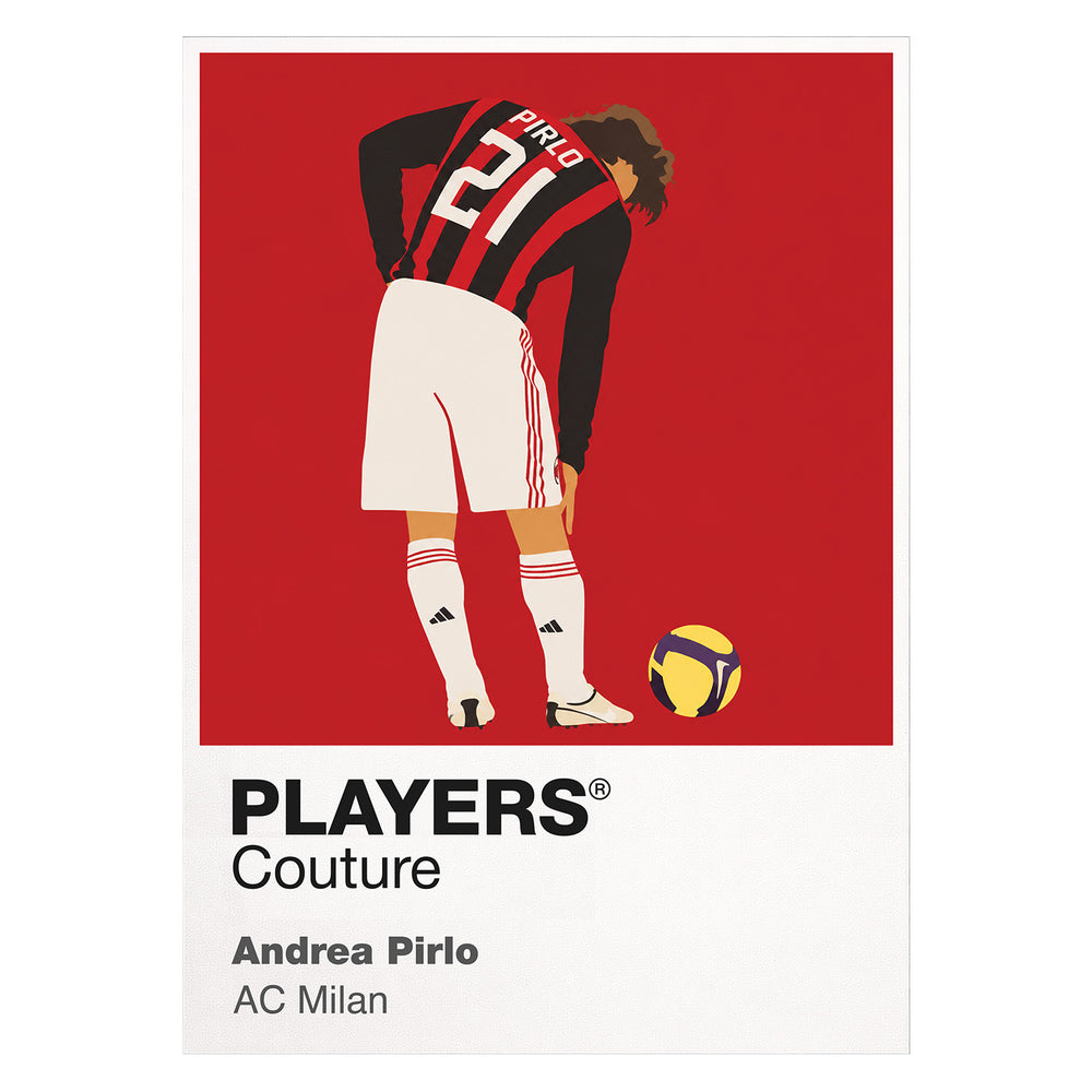 Andrea Pirlo AC Milan Icon Frame — White
