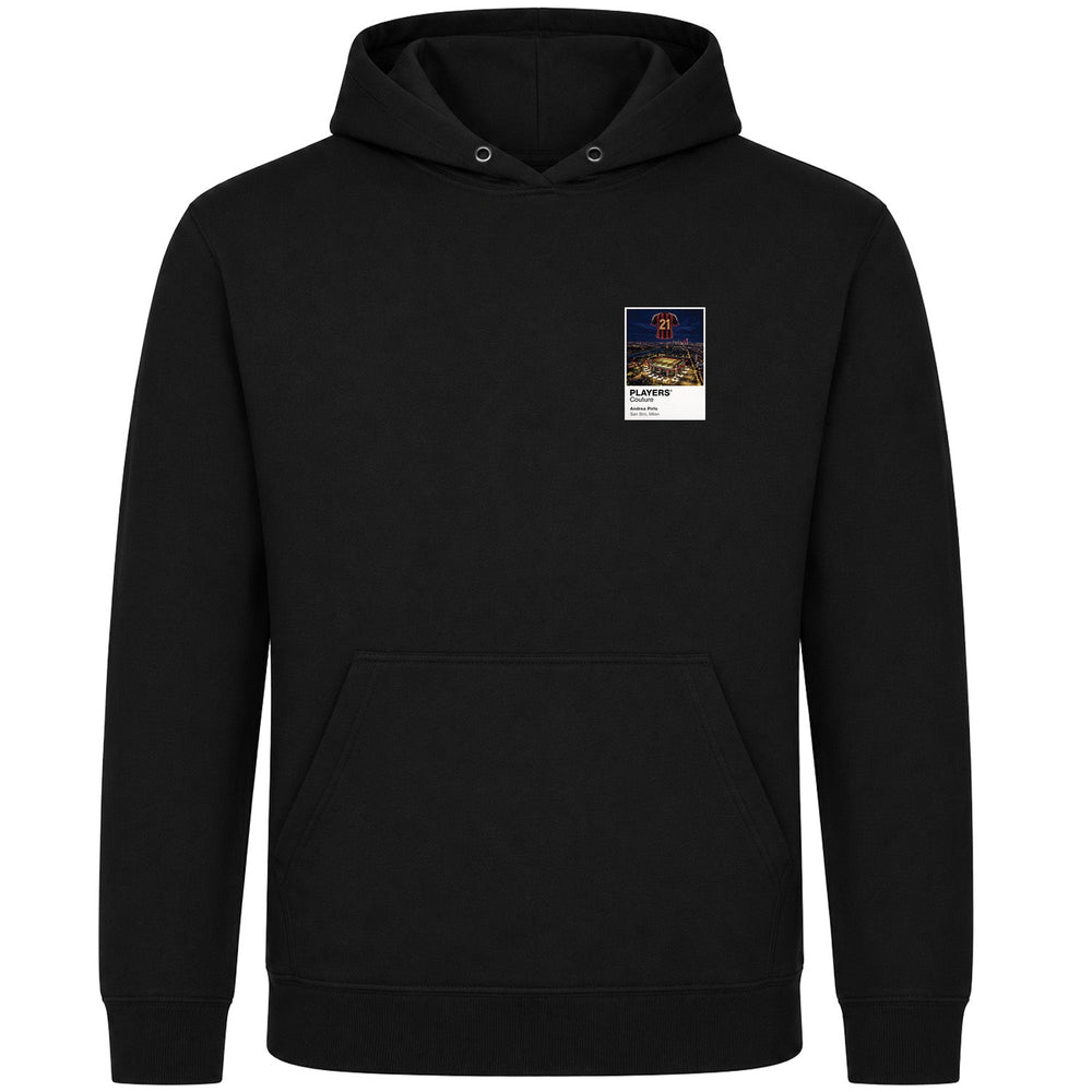 Andrea Pirlo AC Milan Icons in Lights Frame Men's Hoodie in Black