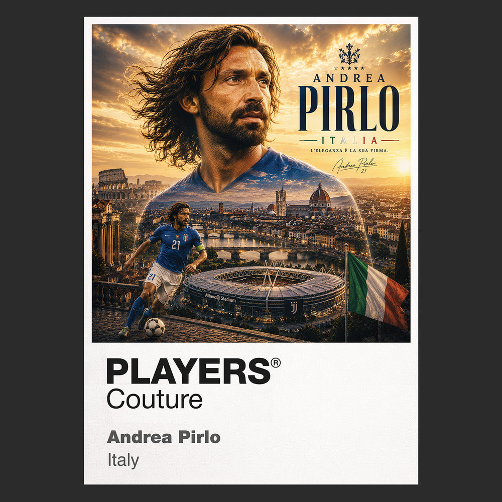 Andrea Pirlo Italy Atlas Frame artwork by Players Couture