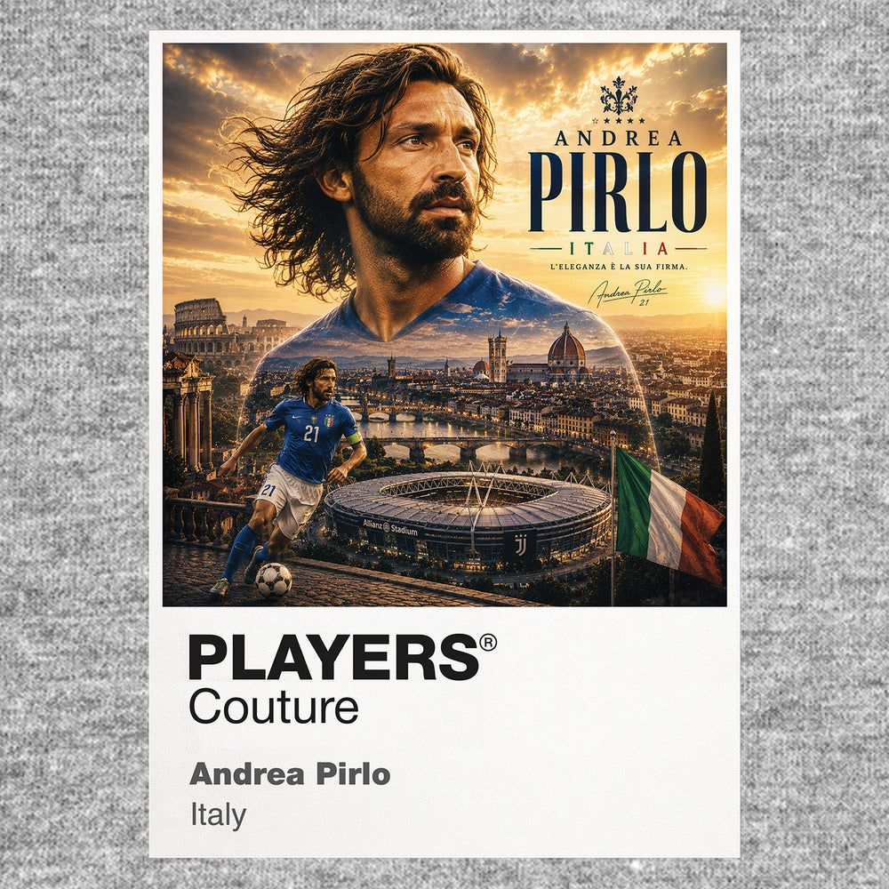 Andrea Pirlo Italy Atlas Frame artwork by Players Couture