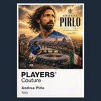 Andrea Pirlo Italy Atlas Frame artwork by Players Couture