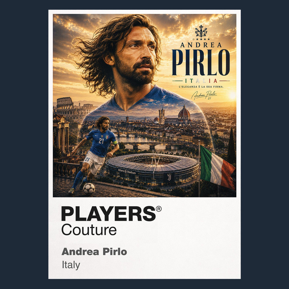 Andrea Pirlo Italy Atlas Frame artwork by Players Couture