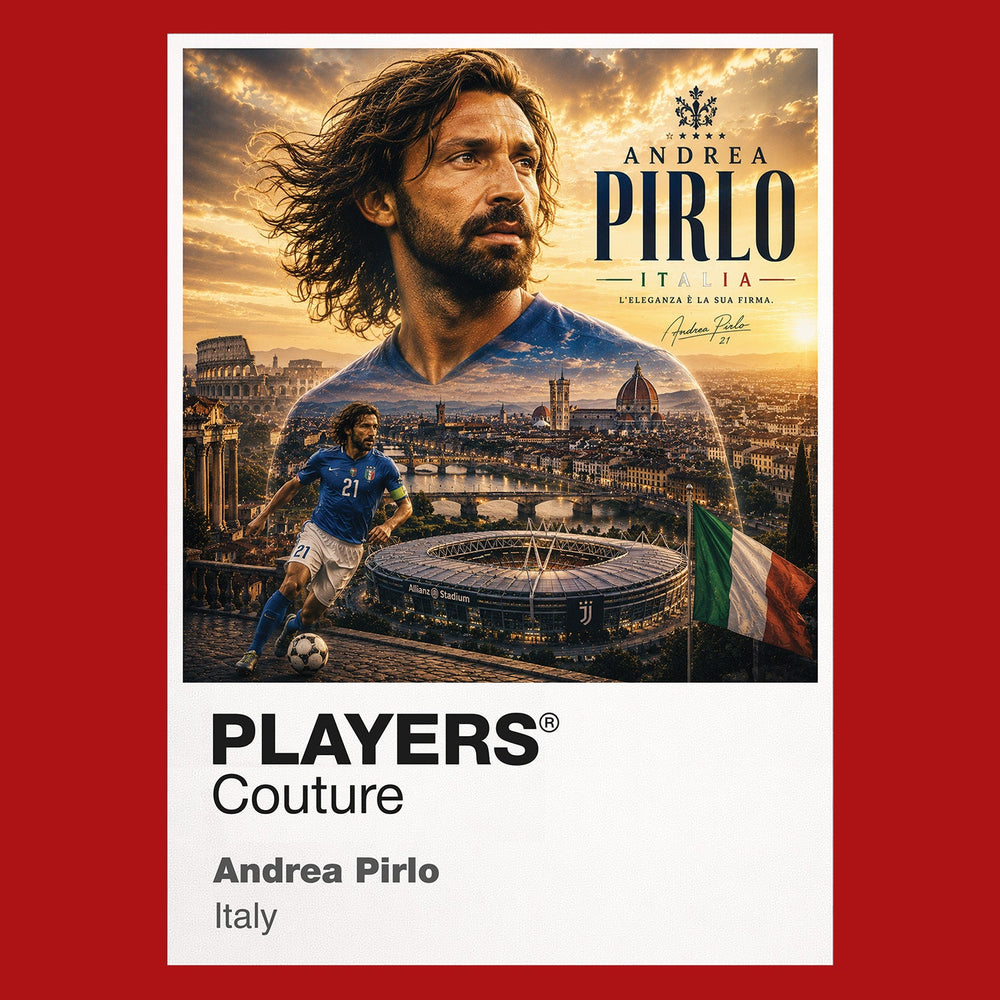Andrea Pirlo Italy Atlas Frame artwork by Players Couture