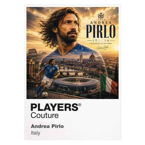 Andrea Pirlo Italy Atlas Frame artwork by Players Couture