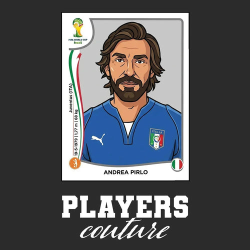 Andrea Pirlo World Cup Sticker Men's Hoodie – andrea pirlo black Players Couture design