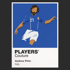 Andrea Pirlo Italy Players Couture Blue Frame Black