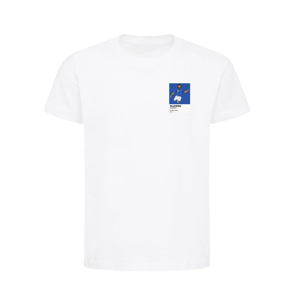 Andrea Pirlo Italy Players Couture Kids White T-Shirt