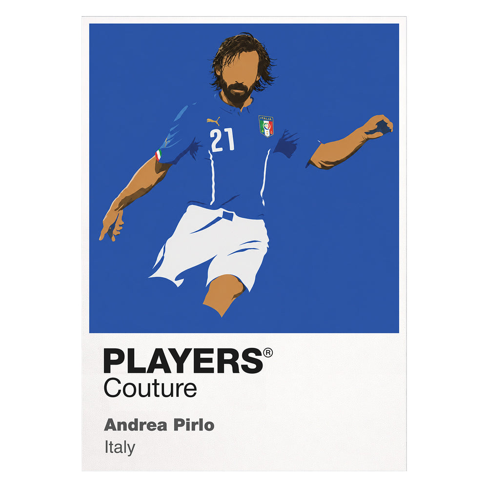 Andrea Pirlo Italy Players Couture Blue Frame White
