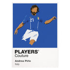 Andrea Pirlo Italy Players Couture Blue Frame White