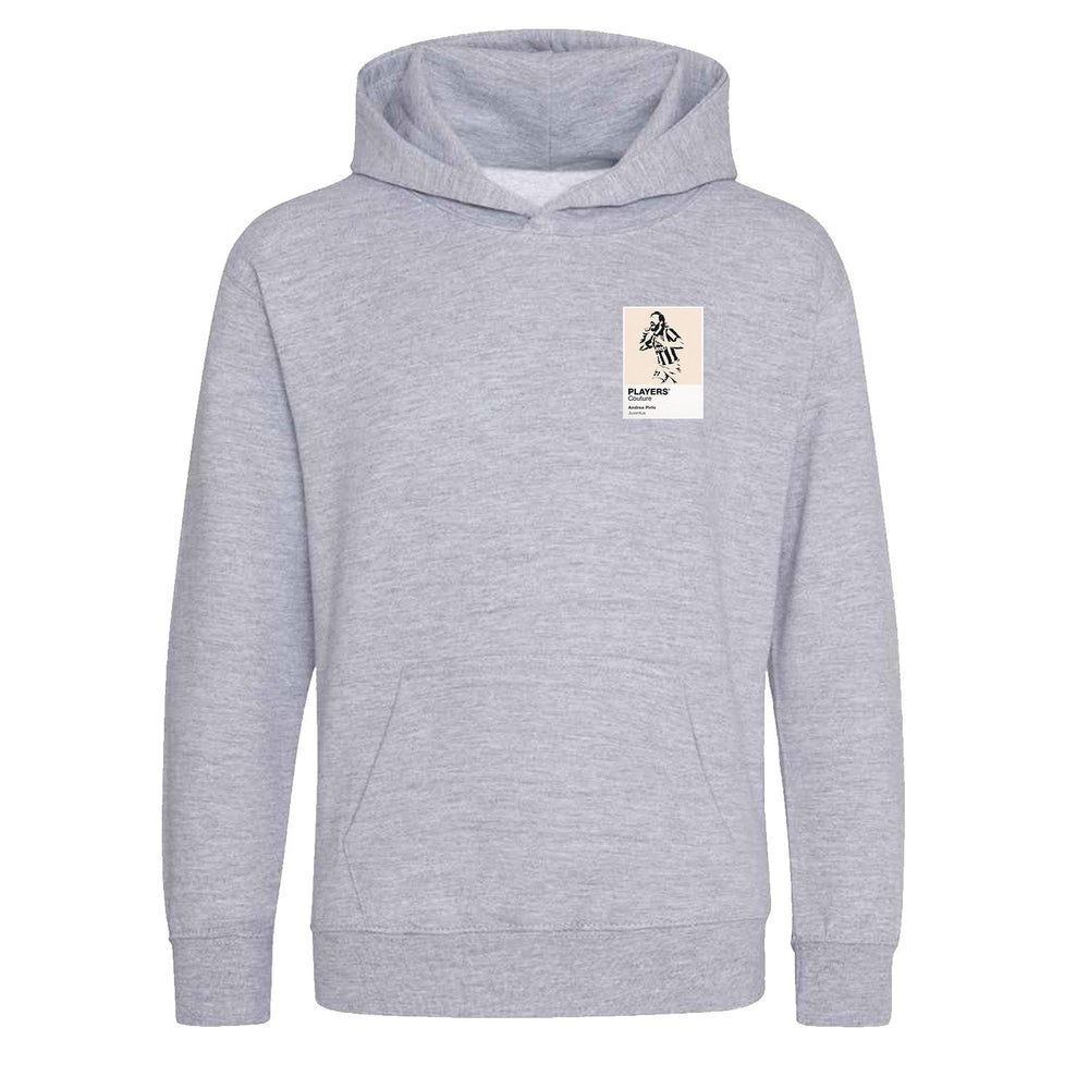Andrea Pirlo Juventus Icon Frame Kids Hoodie — Gray