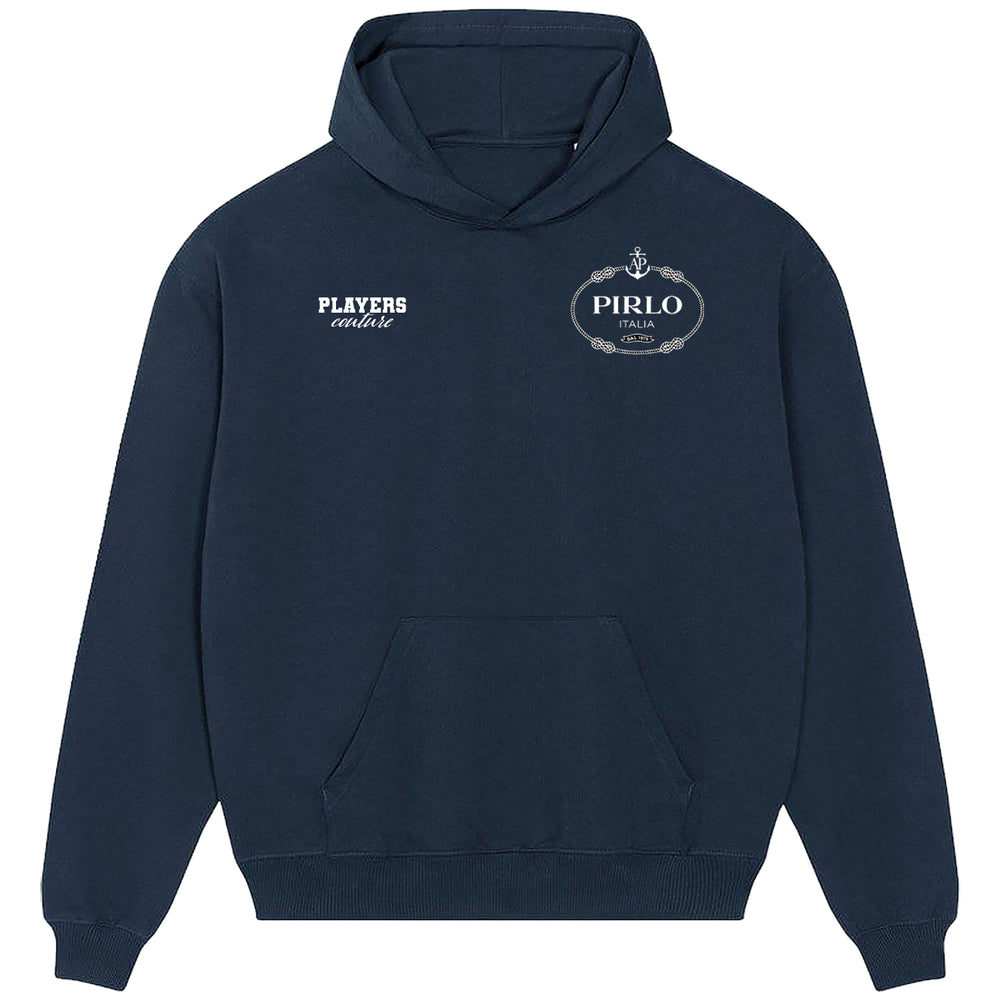 Andrea Pirlo Logo Players Couture Men's Casual Hoodie Navy